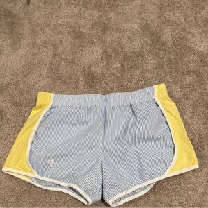 Lily Grace Women’s Color BlockShort Striped Seersucker Shorts Size Large
